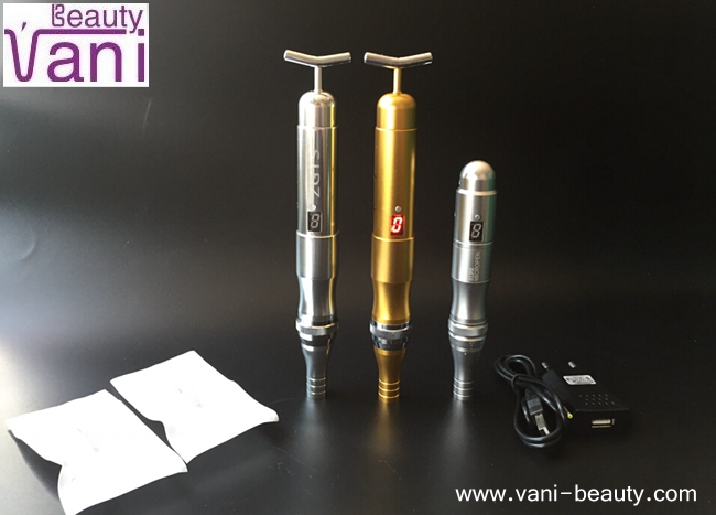 Professional Automated Micro Needling Pen Device ZGTS Derma Pen with Lifting Massager  Silver/Gold, AU005