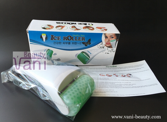 Vani ICE Cooling Rubber Roller Derma Ice Skin Roller Facial Massager, 