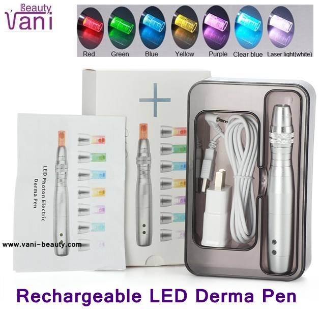 Electric Micro Needling Pen LED Light Derma Pen for Skin Rejuvenation, AU035