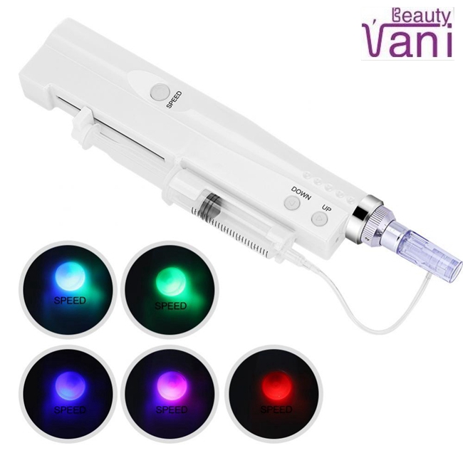 3 in 1 Derma Pen Mesotherapy Injector with LED Light, derma pen with injector