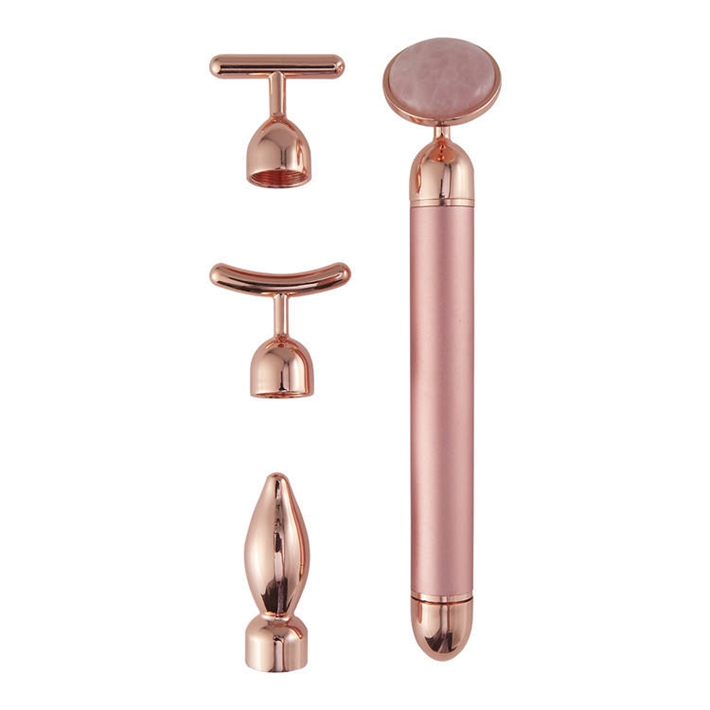 Electric 4 in 1 beauty bar facial massager changeable heads, Model: 712
