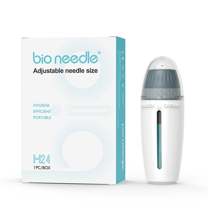 Home and salon use BIO needle adjustable needle size 0-1.5mm hydra needle, Model: HN24