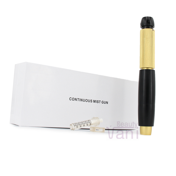 Three Pressure Adjustable Hyaluron Pen Gun Non Invasive Anti-age Skin Wrinkle Removal Water Atomizer, YR-084